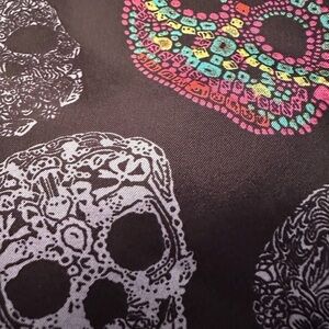 SKELETON Halloween Graphic Suit Vest Tailored, SIZE MED/ LARGE